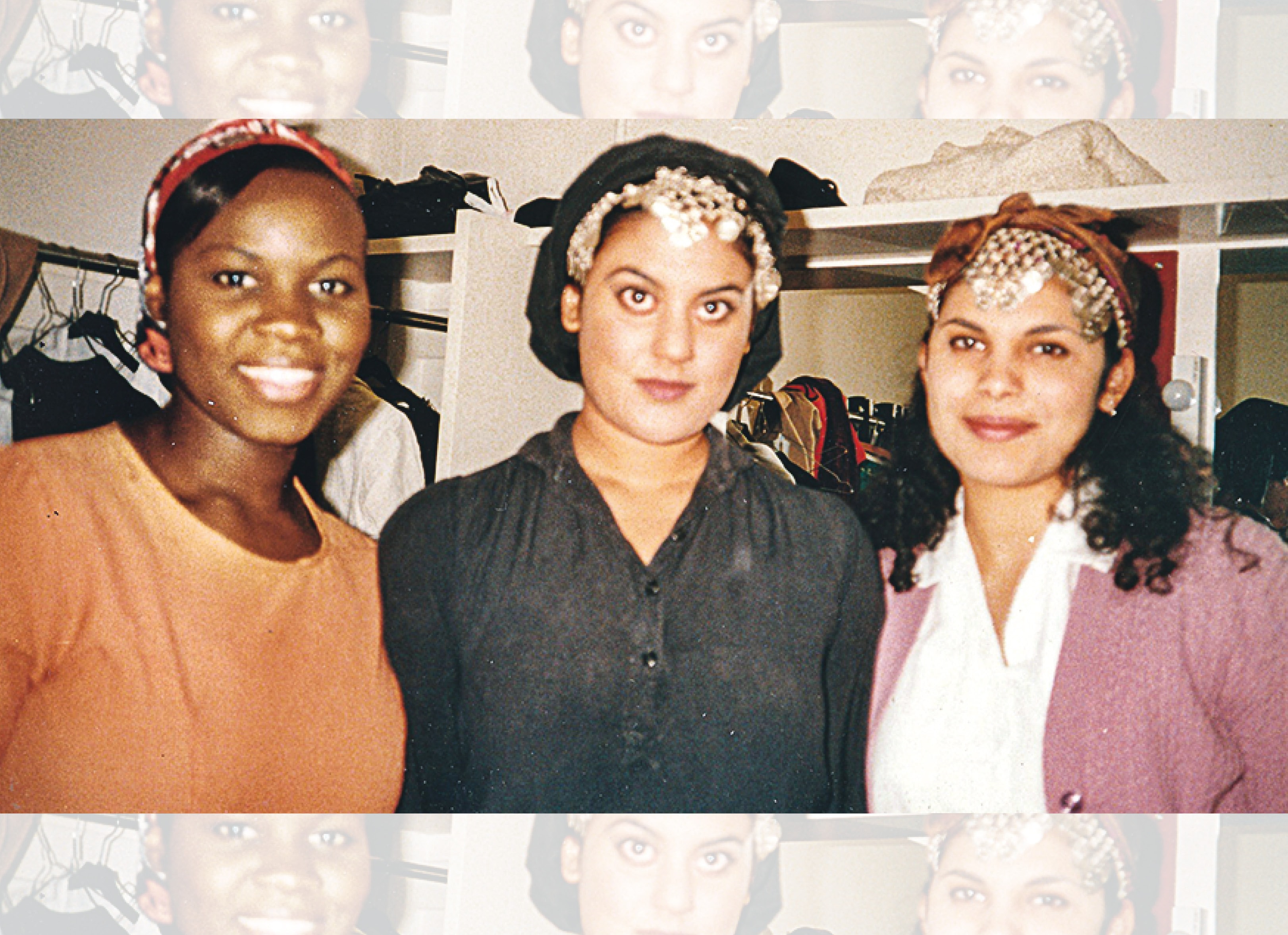 With co-actors Shirine and Shireen, when Anu played a Chilean woman at their year-end production With co-actors Shirine and Shireen, when Anu played a Chilean woman at their year-end production