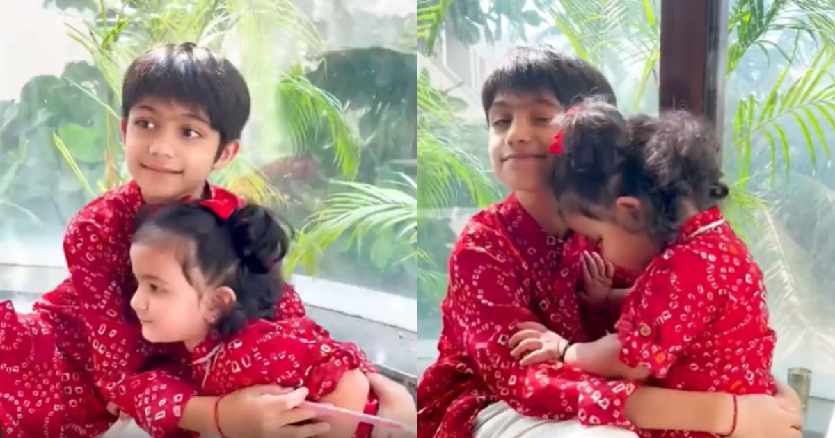Shilpa Shetty's children Viaan and Samisha celebrate Bhai Dooj. Shilpa Shetty's children Viaan and Samisha celebrate Bhai Dooj.