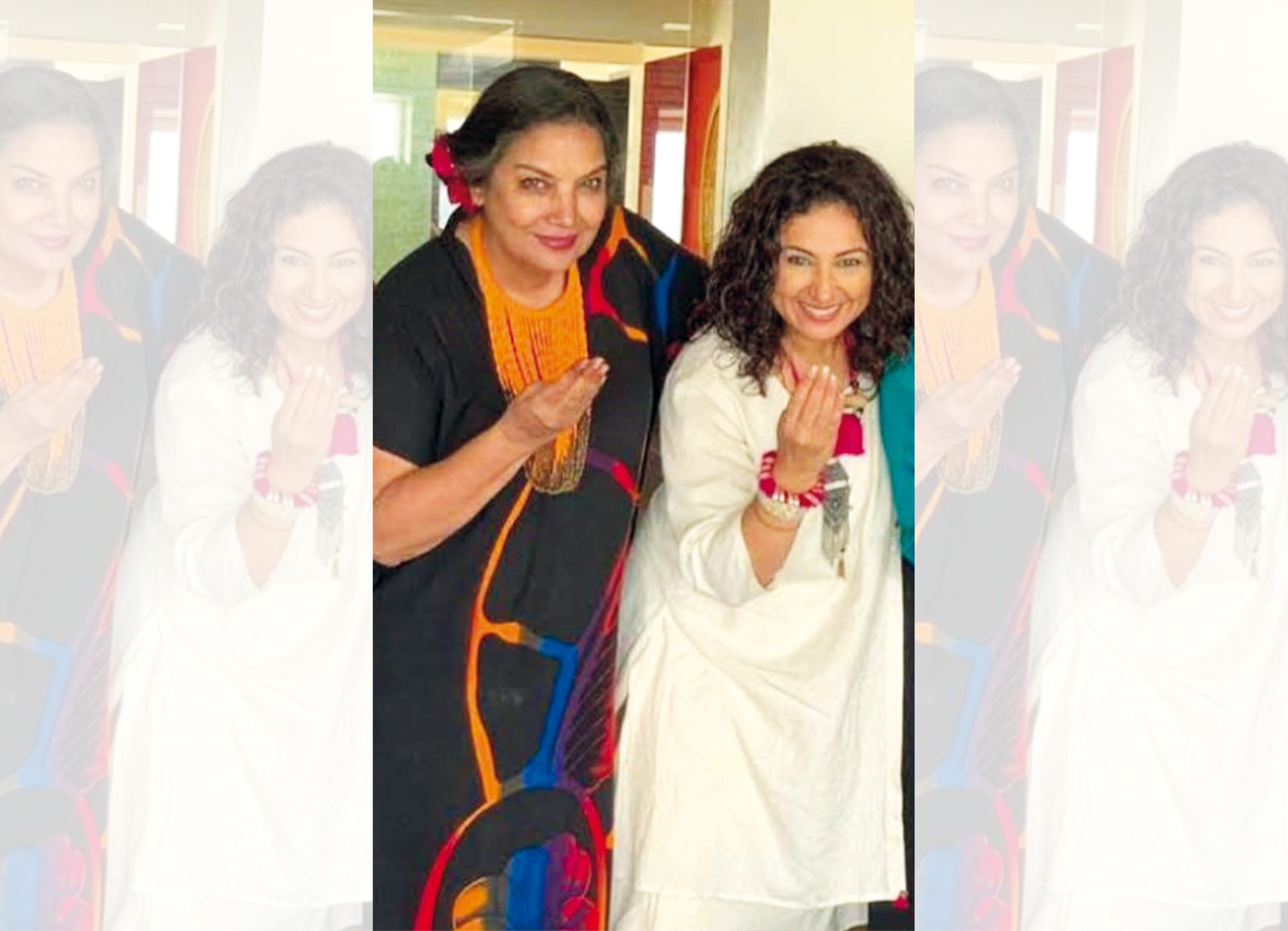 Divya Dutta with Shabana Azmi