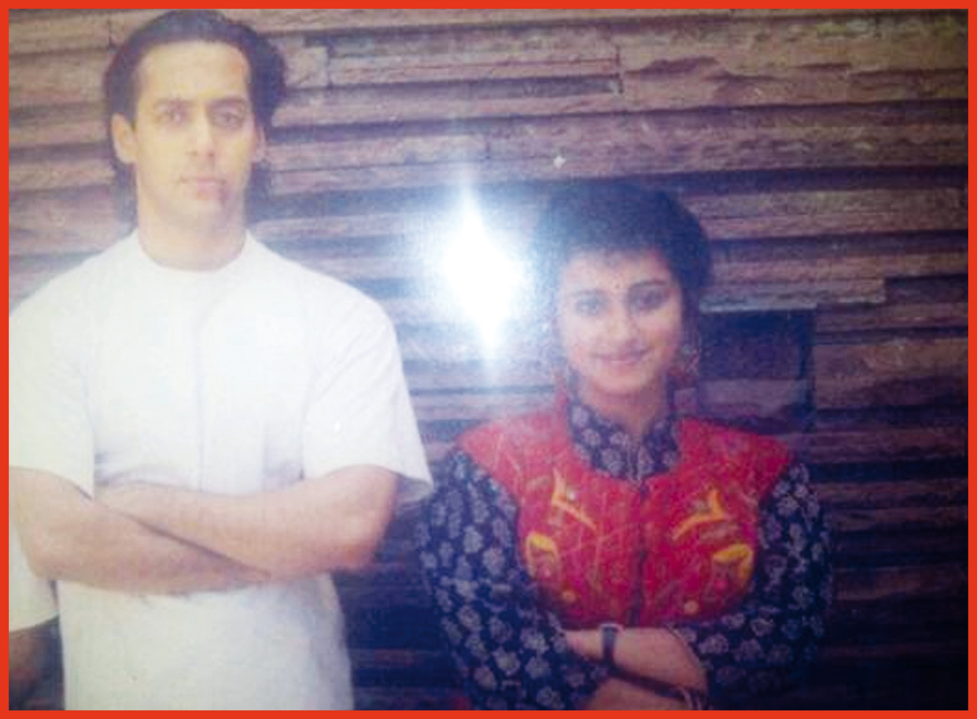 Divya with Salman Khan
