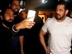 Salman Khan snaps at a fan. (Varinder Chawla) Salman Khan snaps at a fan. (Varinder Chawla)