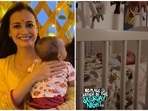 Dia Mirza shared a photo of Avyaan on Saturday night. Dia Mirza shared a photo of Avyaan on Saturday night.