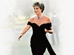 Princess Diana in her revenge dress. Princess Diana in her revenge dress.
