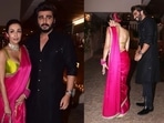 Malaika Arora and Arjun Kapoor at Anil Kapoor's Diwali bash. Malaika Arora and Arjun Kapoor at Anil Kapoor's Diwali bash.
