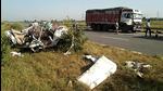 Mangled remains of a Maruti Ertiga after a truck rammed into it, leaving eight members of a family from Uttar Pradesh dead on the KMP Expressway in Haryana’s Jhajjar district in October. According to the police, with the increase in fog during the early mornings and nights, the number of accidents has also started to increase. (HT Archive) Mangled remains of a Maruti Ertiga after a truck rammed into it, leaving eight members of a family from Uttar Pradesh dead on the KMP Expressway in Haryana’s Jhajjar district in October. According to the police, with the increase in fog during the early mornings and nights, the number of accidents has also started to increase. (HT Archive)
