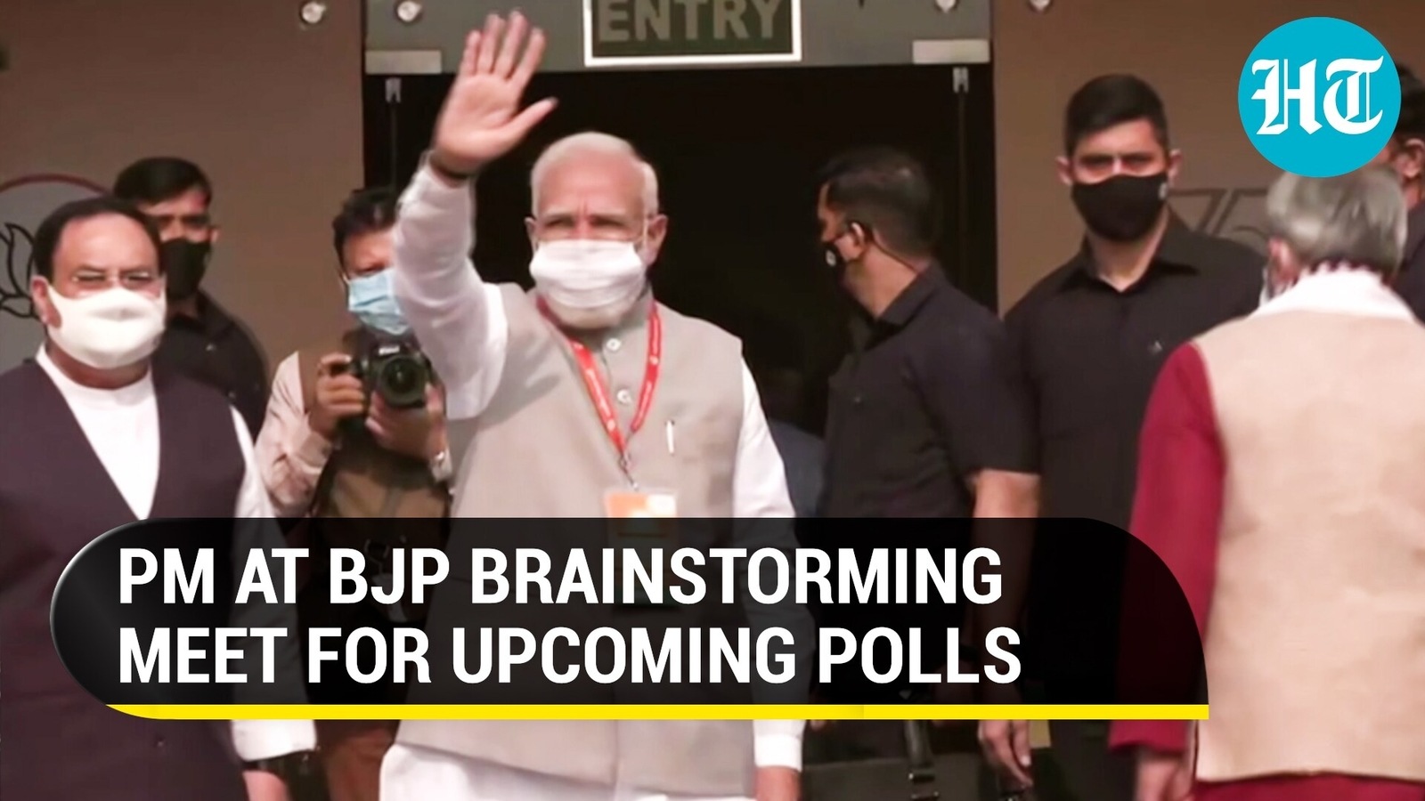 Watch:PM Modi, Union ministers at mega BJP meet to discuss UP, other ...