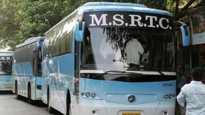 MSRTC workers’ union announced that not a single bus would drive out of any of the depots in the Pune division from Sunday 12am. (HT (PIC FOR REPRESENTATION)) MSRTC workers’ union announced that not a single bus would drive out of any of the depots in the Pune division from Sunday 12am. (HT (PIC FOR REPRESENTATION))
