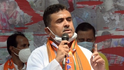BJP leader Suvendu Adhikari. (ANI) BJP leader Suvendu Adhikari. (ANI)