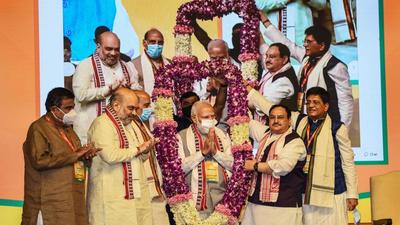 BJP’s NEC is the key decision making body of the party comprising chief ministers of BJP ruled states, state unit presidents and other functionaries. (PTI Photo) BJP’s NEC is the key decision making body of the party comprising chief ministers of BJP ruled states, state unit presidents and other functionaries. (PTI Photo)