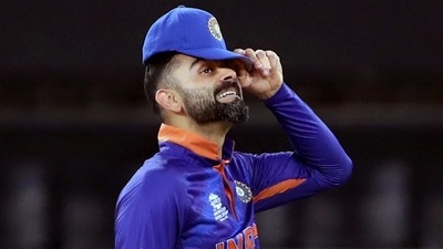 Indian skipper Virat Kohli during the ICC Men's T20 World Cup match between India and New Zealand at Dubai International Stadium in Dubai on Sunday. (ANI) Indian skipper Virat Kohli during the ICC Men's T20 World Cup match between India and New Zealand at Dubai International Stadium in Dubai on Sunday. (ANI)