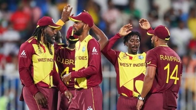 West Indies team at the ongoing edition of T20 World Cup&nbsp; (AP)