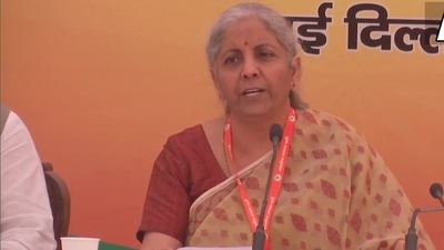 Oppn raised many questions on vaccination, says Sitharaman after BJP NEC meet (ANI) Oppn raised many questions on vaccination, says Sitharaman after BJP NEC meet (ANI)
