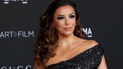 Eva Longoria attends the LACMA Art+Film Gala in Los Angeles. (REUTERS)