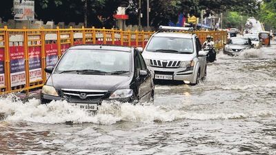 The rainfall in Chennai and neighbouring districts of Tamil Nadu on Saturday night and Sunday left most of the city underwater, forcing the authorities to rescue over 500 people and keep them in shelters. (AFP) The rainfall in Chennai and neighbouring districts of Tamil Nadu on Saturday night and Sunday left most of the city underwater, forcing the authorities to rescue over 500 people and keep them in shelters. (AFP)