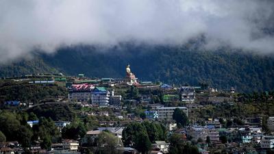 A Buddha statue is pictured in Tawang near the Line of Actual Control (LAC), neighbouring China, in India’s Arunachal Pradesh state. Barely five weeks into the UN, in its first intervention at the UN Security Council, China lashed out at India for sending troops into then east Pakistan. (AFP) A Buddha statue is pictured in Tawang near the Line of Actual Control (LAC), neighbouring China, in India’s Arunachal Pradesh state. Barely five weeks into the UN, in its first intervention at the UN Security Council, China lashed out at India for sending troops into then east Pakistan. (AFP)