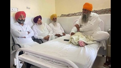 Kuldeep Singh Pangota was on the way from his village to Patti city when shot at around 5.30am on Sunday. (HT Photo)