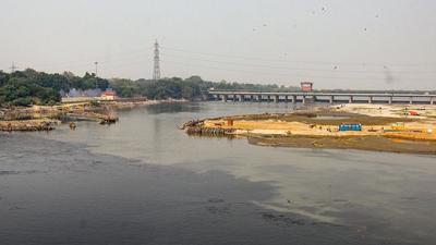 A view of polluted Yamuna river at Majnu-ka-Tila in New Delhi on Sunday. (Amal K S/HT photo) A view of polluted Yamuna river at Majnu-ka-Tila in New Delhi on Sunday. (Amal K S/HT photo)
