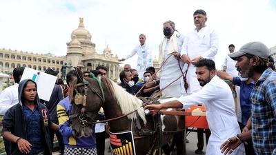 The Siddaramaiah-led Congress government, soon after it came to power in 2013, announced the construction of the Mekedatu project which would cost ₹5,912 crore to help use the excess water to quench the thirst of surrounding districts, including Bengaluru. (Shashidhar Byrappa) The Siddaramaiah-led Congress government, soon after it came to power in 2013, announced the construction of the Mekedatu project which would cost ₹5,912 crore to help use the excess water to quench the thirst of surrounding districts, including Bengaluru. (Shashidhar Byrappa)