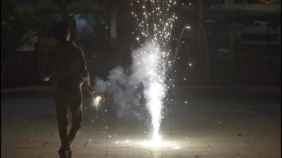 Noise pollution levels in Pune during Diwali celebrations in 2021 have risen as compared to the noise levels during the Covid-hit celebrations of 2020. (HT (PIC FOR REPRESENTATION))