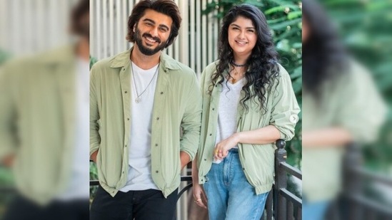 Arjun Kapoor and his sister Anshula Kapoor share a great bond with each other. The duo twinned in green jackets in their Bhai Dooj pictures which Arjun had shared on Instagram.(Instagram/@arjunkapoor)