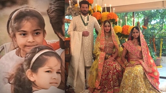 Anil Kapoor has shared a post featuring Sonam Kapoor and Rhea Kapoor.&nbsp;