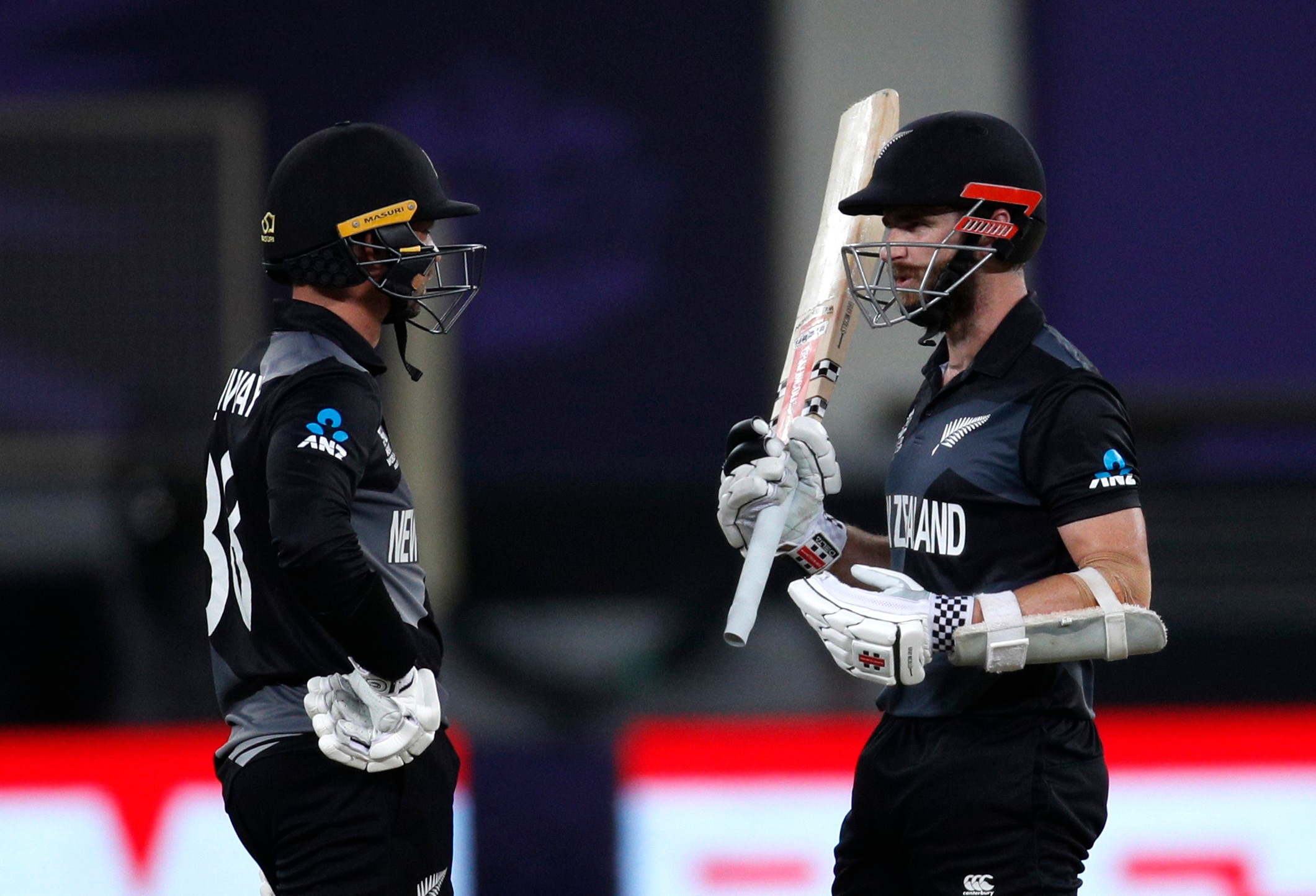 New Zealand's Devon Conway with Kane Williamson(REUTERS)