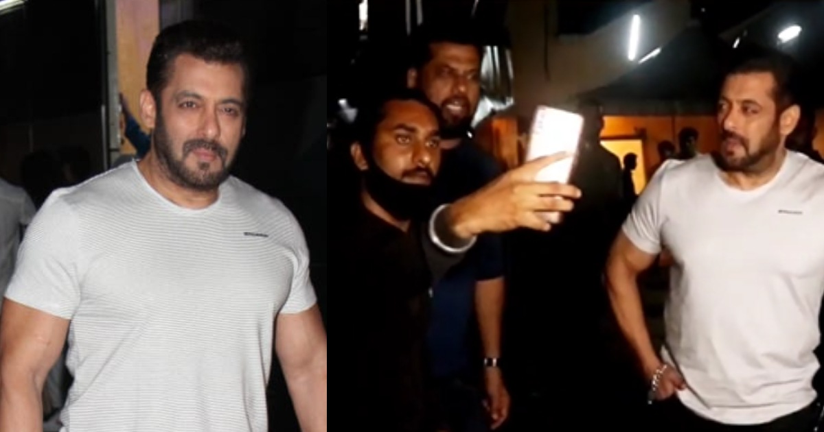 Salman Khan snaps at a fan. (Varinder Chawla) Salman Khan snaps at a fan. (Varinder Chawla)