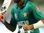 Pakistan's Shoaib Malik during the ICC Men's T20 World Cup 2021 match between Pakistan and Scotland, at Sharjah Cricket Stadium in Sharjah on Sunday.(ANI) Pakistan's Shoaib Malik during the ICC Men's T20 World Cup 2021 match between Pakistan and Scotland, at Sharjah Cricket Stadium in Sharjah on Sunday.(ANI)