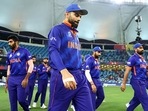 File Photo of Virat Kohli and the members of Indian team during the 2021 T20 World Cup.(Getty) File Photo of Virat Kohli and the members of Indian team during the 2021 T20 World Cup.(Getty)