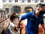 Munmun Dhamecha appears before the Narcotics Control Bureau as part of bail conditions set by Bombay high court in a drugs-on-cruise case, in Mumbai on Friday. (File photo) Munmun Dhamecha appears before the Narcotics Control Bureau as part of bail conditions set by Bombay high court in a drugs-on-cruise case, in Mumbai on Friday. (File photo)