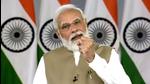 Prime Minister Narendra Modi speaks during the stone laying foundation of four laning of key sections of Sant Dnyaneshawar Maharaj Palkhi Marg and Sant Tukaram Maharaj Palkhi Marg via video conferencing , in New Delhi on Monday. (ANI) Prime Minister Narendra Modi speaks during the stone laying foundation of four laning of key sections of Sant Dnyaneshawar Maharaj Palkhi Marg and Sant Tukaram Maharaj Palkhi Marg via video conferencing , in New Delhi on Monday. (ANI)
