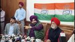 Punjab Congress chief Navjot Singh Sidhu addressing a press conference in Chandigarh on Monday. (Keshav Singh/HT) Punjab Congress chief Navjot Singh Sidhu addressing a press conference in Chandigarh on Monday. (Keshav Singh/HT)