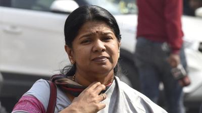 In 2018, Kanimozhi Karunanidhi had participated in a DMK-led protest in Villupuram where she criticised the then chief minister Edapaddi Palaniswami. (HT File)