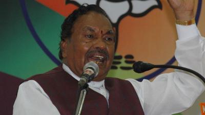 Karnataka minister K S Eshwarappa on Monday asked the opposition Congress not to play politics over Mekedatu project issue. (Agencies)