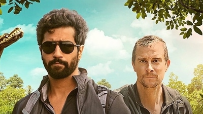 Vicky Kaushal shares first look from Into The Wild with Bear Grylls. (Instagram) Vicky Kaushal shares first look from Into The Wild with Bear Grylls. (Instagram)