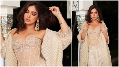 Bhumi Pednekar kept her makeup subtle for her chic and elegant look. (Instagram/@bhumipednekar) Bhumi Pednekar kept her makeup subtle for her chic and elegant look. (Instagram/@bhumipednekar)