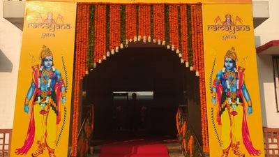 Union Health Minister Mansukh Mandaviya mentioned in his tweet earlier that the Indian Railways will run Ramayana circuit train from November 7 and will take passengers on a tour of all the important religious places related to Lord Shri Ram. (Twitter/@IRCTCofficial) Union Health Minister Mansukh Mandaviya mentioned in his tweet earlier that the Indian Railways will run Ramayana circuit train from November 7 and will take passengers on a tour of all the important religious places related to Lord Shri Ram. (Twitter/@IRCTCofficial)