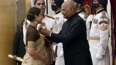 The prestigious ceremony took place in New Delhi on Monday. (ANI) The prestigious ceremony took place in New Delhi on Monday. (ANI)