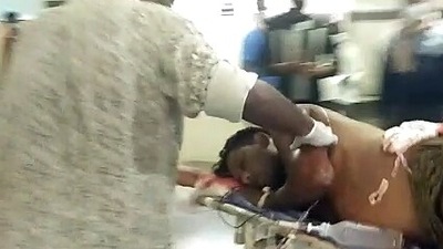 An injured Central Reserve Police Force (CRPF) personnel of 50 Battalion being admitted to a hospital after a jawan opened fire at the CRPF camp, in Sukma on Monday. (ANI Photo) (ANI) An injured Central Reserve Police Force (CRPF) personnel of 50 Battalion being admitted to a hospital after a jawan opened fire at the CRPF camp, in Sukma on Monday. (ANI Photo) (ANI)