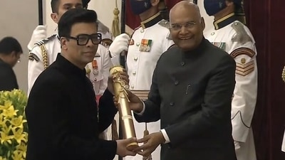 Karan Johar was presented the Padma Shri award. Karan Johar was presented the Padma Shri award. 
