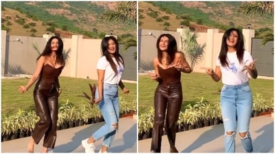 Shweta Tiwari danced with daughter Palak Tiwari.