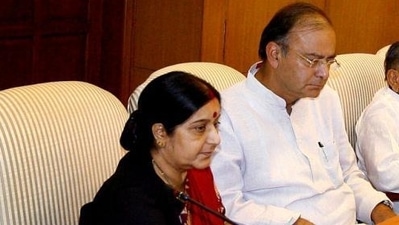 Former ministers Sushma Swaraj and Arun Jaitley. (PTI File Photo) Former ministers Sushma Swaraj and Arun Jaitley. (PTI File Photo)
