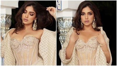 Bhumi Pednekar in see-through corset and skirt is ready for wedding season, Samiksha Pednekar calls her goddess Bhumi Pednekar in see-through corset and skirt is ready for wedding season, Samiksha Pednekar calls her goddess