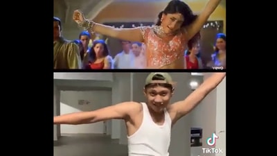 TikTok dancers recreate ‘Bole Chudiyan’ from K3G, as Hrithik Roshan and Kareena Kapoor.&nbsp; (twitter/@shivillex)