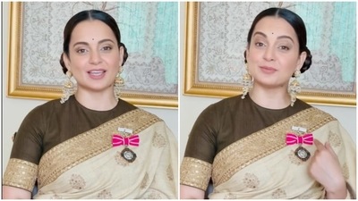 Kangana Ranaut also shared a video after being honoured with the Padma Shri. Kangana Ranaut also shared a video after being honoured with the Padma Shri.