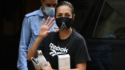 Malaika Arora was spotted at Divya Yoga. (Varinder Chawla) 