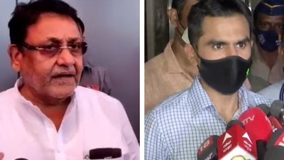 The animosity between Nawab Malik and Sameer Wankhede can be traced back to the arrest of Nawab Malik's son-in-law. The animosity between Nawab Malik and Sameer Wankhede can be traced back to the arrest of Nawab Malik's son-in-law.