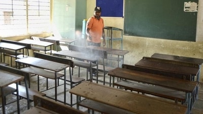 It was decided in the meeting to reopen schools for students of classes 3 to 7 from November 10 and for students of classes 1 and 2 from November 15. (PTI file photo. Representative image)
