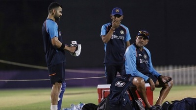 After Test highs, a quiet exit for coach Shastri (AP) After Test highs, a quiet exit for coach Shastri (AP)