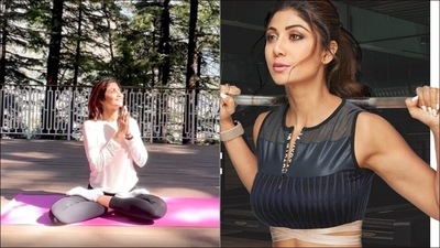 Shilpa Shetty's Monday workout on hills is all about Anulom Vilom, Kapalbhati (Instagram/theshilpashetty) Shilpa Shetty's Monday workout on hills is all about Anulom Vilom, Kapalbhati (Instagram/theshilpashetty)